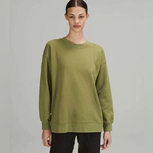 lululemon Olive Green Sweatshirt perfectly oversized crew size 6 brand new